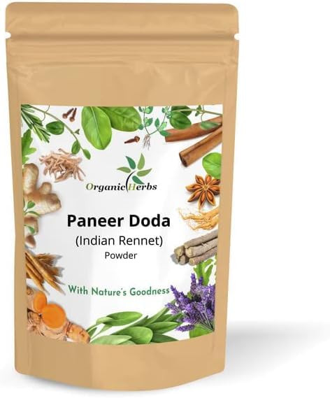 Organic Herbs Pure Ayurvedic Indian Herbal (Paneer Doda, Whole | 7 Ounce/200g)