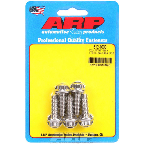 ARP 5/16-18 x 1.000 12pt SS Bolt