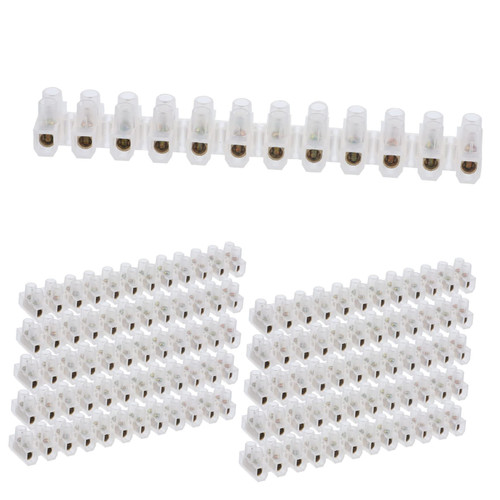 Happyyami 10pcs x3 terminals Wire Connector Wire terminals Cable connectors Terminal Blocks Screw Type Quick Connect Terminal Butt Terminal Block Electric Wire Speaker Light Strip pa Nylon