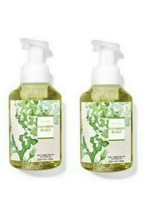 Bath & Body Works Gentle Foaming Hand Soap in Cucumber Lily (2 Pack)