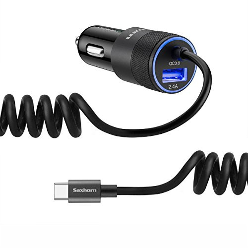 Car Charger for Samsung Galaxy S9/S9 Plus/S8/S8 Plus, LG G6/G5, HTC 10 with 3.3ft USB Type C Cord Car Charger for Samsung Galaxy S9/S9 Plus/S8/S8 Plus, LG G6/G5, HTC 10 with 3.3ft USB Type C Cord