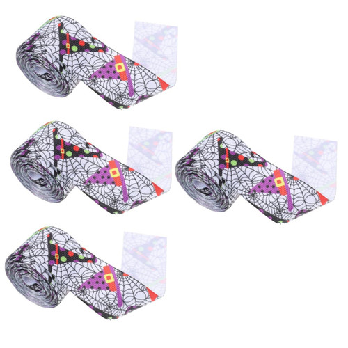 BESTOYARD 4 Rolls Halloween Decoration Ribbon Gift Ribbon Bow Making Ribbon Wide Ribbon Gift Polyester Ribbon Craft Making Ribbon Craft Ribbon DIY Halloween Ribbon Accessories Decorate Props BESTOYARD 4 Rolls Halloween Decoration Ribbon Gift Ribbon Bow Making Ribbon Wide Ribbon Gift Polyester Ribbon Craft Making Ribbon Craft Ribbon DIY Halloween Ribbon Accessories Decorate Props
