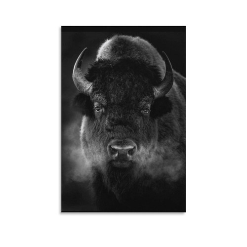 MLXFCGA Savage Bull Amazing Animal Poster Canvas Wall Art Prints for Wall Decor Room Decor Bedroom Decor Gifts 08x12inch(20x30cm) Unframe-style