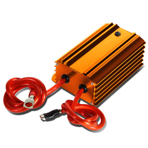 Universal Electric System Car Battery Voltage Stabilizer Regulator w/Cable (Gold)