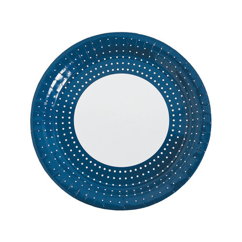 Fun Express - Chic Dots Wedding Dinner Plates (25pc) for Wedding - Party Supplies - Print Tableware - Print Plates & Bowls - Wedding - 25 Pieces Fun Express - Chic Dots Wedding Dinner Plates (25pc) for Wedding - Party Supplies - Print Tableware - Print Plates & Bowls - Wedding - 25 Pieces