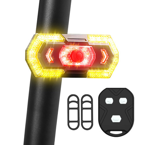 REYUNGGO Bike Tail Light with Turn Signals,Bicycle Rear Light with Wireless Remote Control, Waterproof Bike Lights USB Rechargeable Ultra Bright Safety Warning Cycling for Bike,Scooter REYUNGGO Bike Tail Light with Turn Signals,Bicycle Rear Light with Wireless Remote Control, Waterproof Bike Lights USB Rechargeable Ultra Bright Safety Warning Cycling for Bike,Scooter