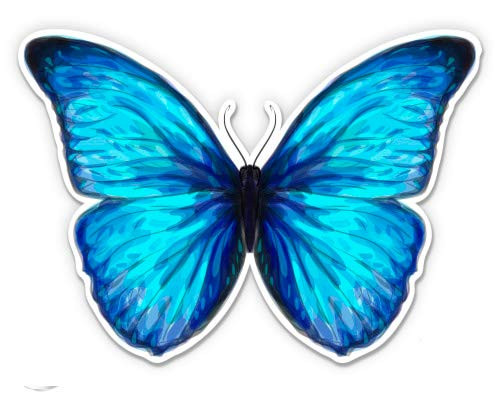 GT Graphics Blue Morpho Butterfly Beautiful - 12" Vinyl Sticker Waterproof Decal
