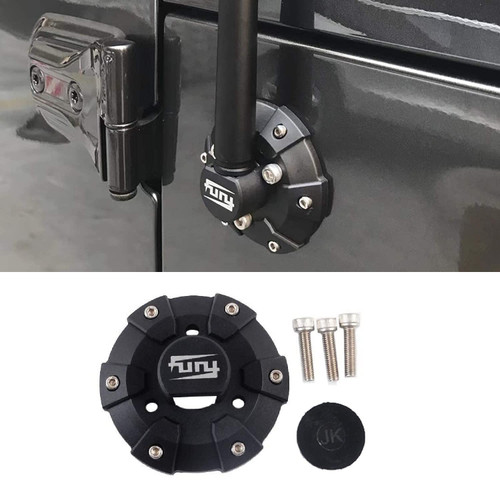 ZGAUTO ABS Radio Antenna Base Cover for Jeep Wrangler 2007-2022 JK JKU JL JLU Gladiator JT?ABS Black