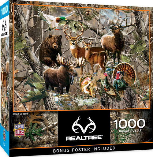 MasterPieces 1000 Piece Jigsaw Puzzle for Adults, Family, Or Kids - Open Season - 19.25"x26.75" MasterPieces 1000 Piece Jigsaw Puzzle for Adults, Family, Or Kids - Open Season - 19.25"x26.75"