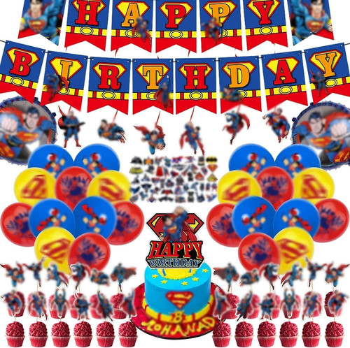 108 Pcs Birthday Decorations, Party Supplies Include Happy Birthday Banner, Hanging Swirls, Cake Topper, Cupcake Toppers, Balloons, Foil Balloons and Stickers for Kids Boys Teens 108 Pcs Birthday Decorations, Party Supplies Include Happy Birthday Banner, Hanging Swirls, Cake Topper, Cupcake Toppers, Balloons, Foil Balloons and Stickers for Kids Boys Teens