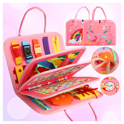 fyjous Busy Board for 1 Year Old, Montessori Busy Board Toys for Toddlers 1 2 3 4 Years Old Sensory Toys Quiet Book for Toddler Girls Educational Activity Airplane Car Travel Toys Birthday fyjous Busy Board for 1 Year Old, Montessori Busy Board Toys for Toddlers 1 2 3 4 Years Old Sensory Toys Quiet Book for Toddler Girls Educational Activity Airplane Car Travel Toys Birthday