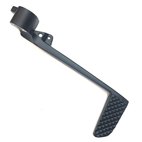 HTTMT MT280-011B- Motorcycle Black High Tensile Strength Aluminum Unfoldable Rear Brake Pedal Foot Lever Compatible with YZF R1 2007-2008