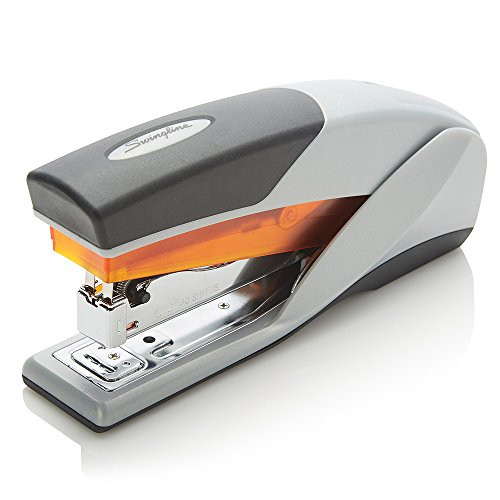 Swingline Stapler, Optima 25, Full Size Desktop Stapler, 25 Sheet Capacity, Reduced Effort, Orange/Gray (66402A) Swingline Stapler, Optima 25, Full Size Desktop Stapler, 25 Sheet Capacity, Reduced Effort, Orange/Gray (66402A)