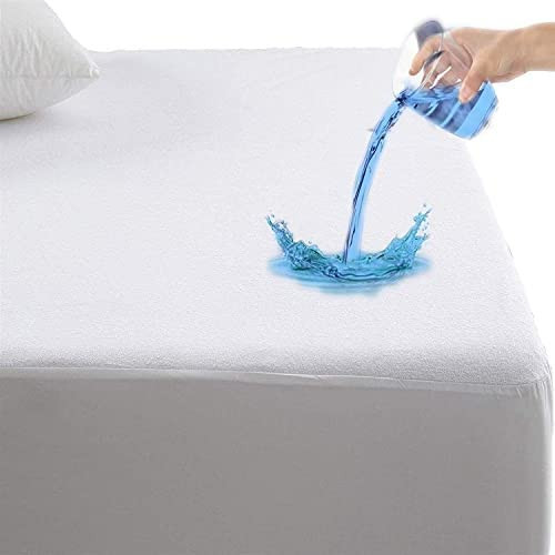 Cotton Terry Waterproof Mattress Protector Queen 60x80 Inches Absorbent Breathable Vinyl Free Noiseless Deep Pocket Bed Mattress Pad Cover Fully Fitted 20 Inches Cotton Terry Waterproof Mattress Protector Queen 60x80 Inches Absorbent Breathable Vinyl Free Noiseless Deep Pocket Bed Mattress Pad Cover Fully Fitted 20 Inches