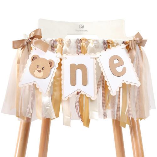 Bear 1st Birthday Banner - One Chair Banner, One Banner 1st Birthday, Woodland High Chair Banner, Bear Party Decoration, Teddy Bear Theme Baby Shower, Beary First Birthday Decor, Teddy Bear High Chair Banner For 1st Birthday Boy/Girl, Cake Smash Phot Bear 1st Birthday Banner - One Chair Banner, One Banner 1st Birthday, Woodland High Chair Banner, Bear Party Decoration, Teddy Bear Theme Baby Shower, Beary First Birthday Decor, Teddy Bear High Chair Banner For 1st Birthday Boy/Girl, Cake Smash Phot