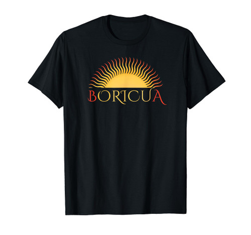 Puerto Rican Boricua Puerto Rico Heritage Sun Graphic T-Shirt Puerto Rican Boricua Puerto Rico Heritage Sun Graphic T-Shirt
