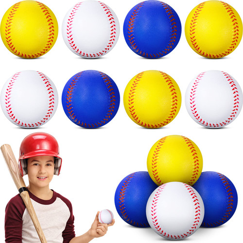 Foam Training Baseballs Foam Baseballs Soft Baseballs Practice Baseballs for Kids Teenager Players Training Balls 12 Pack (Blue, White, Yellow) Foam Training Baseballs Foam Baseballs Soft Baseballs Practice Baseballs for Kids Teenager Players Training Balls 12 Pack (Blue, White, Yellow)
