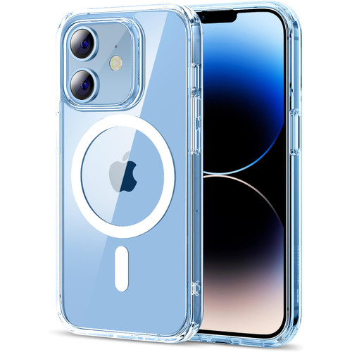 Maozis Magnetic for iPhone 12 Case/iPhone 12 Pro Case [Never Yellow][Compatible with Magsafe][10FT Military Grade Drop Protection] Protective Shockproof Slim Phone Case for iPhone 12/12 Pro, Clear
