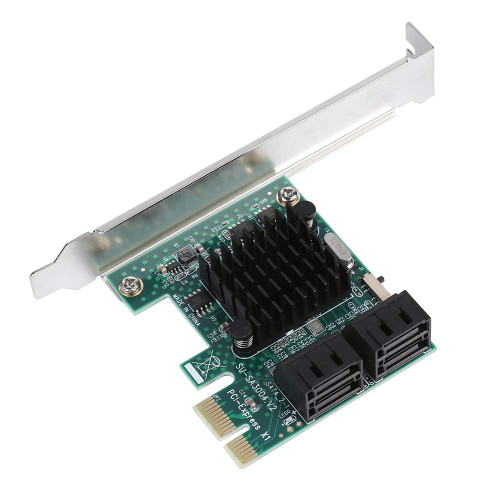 SATA 3.0 Expansion Card, 4Port PCIE to SATA 3.0 Expansion Controller Card, Rear SATA3.0 Interface, 4U, 2U Universal, Thick GoldPlated PCIE Interface, Fourlayer Circuit Board, Three Modes SATA 3.0 Expansion Card, 4Port PCIE to SATA 3.0 Expansion Controller Card, Rear SATA3.0 Interface, 4U, 2U Universal, Thick GoldPlated PCIE Interface, Fourlayer Circuit Board, Three Modes