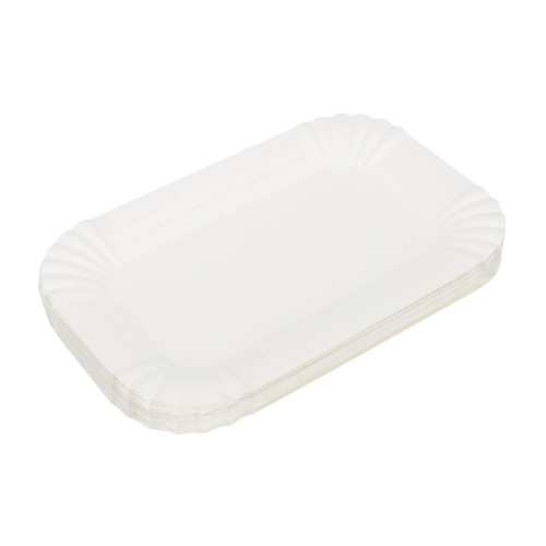 GLEAVI 100pcs Party Paper Dish Birthday Party Tableware Shower Plates Disposable Paper Plates Paper Cake Plates Disposable Plate Disposable Party Plates Home Paper Tray Cake Trays