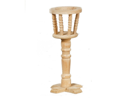 Melody Jane Dollhouse Plant Stand Planter Unfinished Bare Wood Miniature Furniture