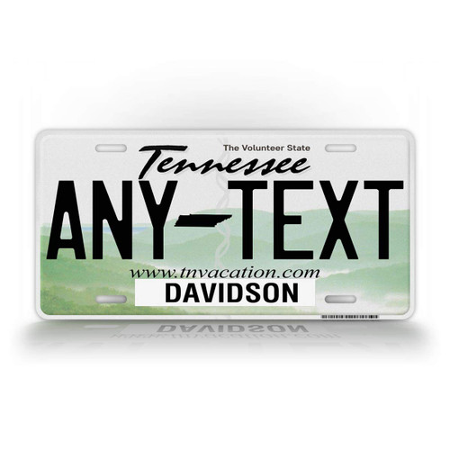 SignsAndTagsOnline Custom Tennessee License Plate Any Text Personalized Volunteer State TN Metal Auto Tag
