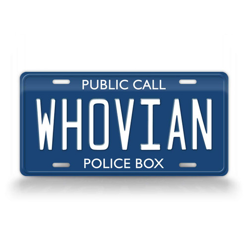 SignsAndTagsOnline Doctor Who Whovian License Plate Public Call Police Box TV Movie Auto Tag