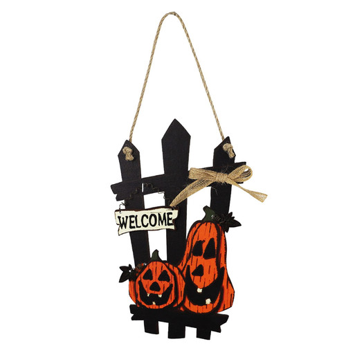 IAMAGOODLADY Halloween Decorations,Halloween Wood Hanging Sign Trick Or Door Hanging Sign Party Decor,Spooky Party Carnival Supplies,Scary Ghost Creepy Decor Halloween Ornament