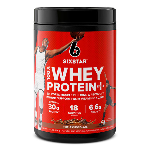 Six Star Whey Protein Powder Whey Protein Plus Whey Protein Isolate & Peptides Lean Protein Powder for Muscle Gain Muscle Builder for Men & Women Triple Chocolate, 1.8 lbs (Package Varies)