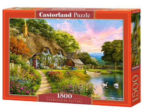 CASTORLAND 1500 Piece Jigsaw Puzzles, Countryside Cottage, Idyllic Puzzle, Nostalgic View, Castorland C-151998-2 CASTORLAND 1500 Piece Jigsaw Puzzles, Countryside Cottage, Idyllic Puzzle, Nostalgic View, Castorland C-151998-2