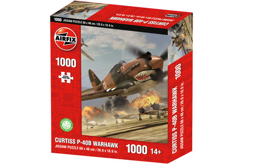 Airfix Curtiss P-40B Warhawk WWII Military Aviation 1000 Piece Jigsaw Puzzle HVCAX0002