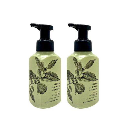 Bath & Body Works Bath and Body Works Fresh Flower Picking Gentle Foaming Hand Soap 8.75 Ounce 2-Pack (Fresh Picking) 1 pounds 17.5 Ounce