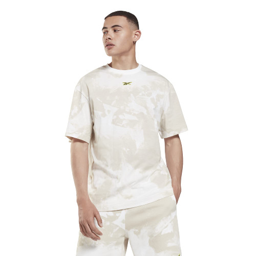 Reebok Men's Standard Workout Ready Graphic Tee, Stucco/Tie Dye, Medium