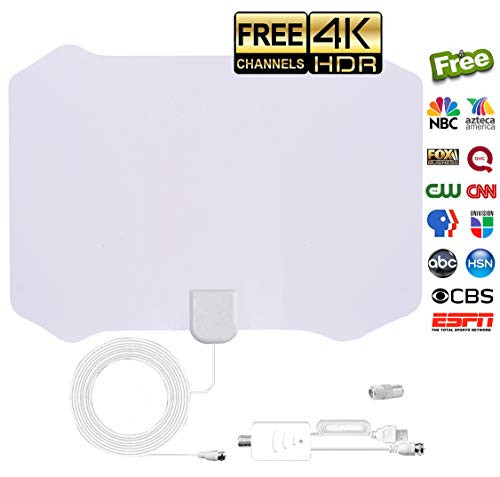 Skywire TV Antenna for Digital TV Indoor, Amplified HD Digital TV Antenna with 120 Miles Long Range, Support 4K 1080p & All Older TV's for Indoor with Powerful HDTV Amplifier Signal Booster Skywire TV Antenna for Digital TV Indoor, Amplified HD Digital TV Antenna with 120 Miles Long Range, Support 4K 1080p & All Older TV's for Indoor with Powerful HDTV Amplifier Signal Booster