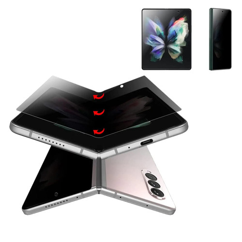Hraxkaxu For Samsung Galaxy Z Fold 3 Privacy Screen Protector Anti-Peeping Nano Soft Film Outer Screen+Inner Screen Anti-Peeping Soft film Anti-Spy Protective Film Hraxkaxu For Samsung Galaxy Z Fold 3 Privacy Screen Protector Anti-Peeping Nano Soft Film Outer Screen+Inner Screen Anti-Peeping Soft film Anti-Spy Protective Film