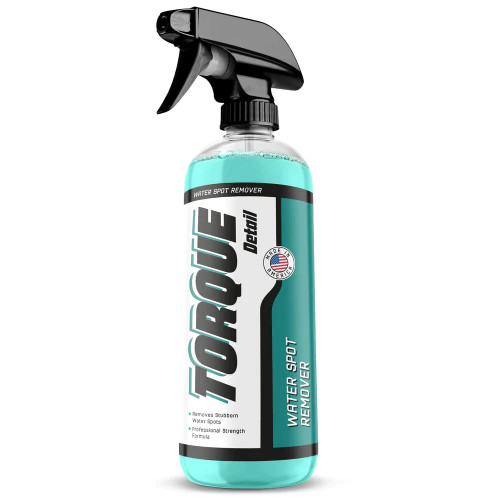 Torque Detail Water Spot Remover 16oz - Water Spot Remover For Car - Removes Water Stains, Hard Water, & Other Blemishes On Your Glass