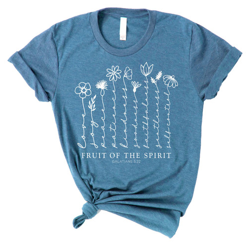 Love in Faith | Fruit of The Spirit - Short Sleeve Christian Clothing Graphic T-Shirt | Faith-Based Apparel Tee Shirt | Heather Deep Teal | Unisex Fit | Small Love in Faith | Fruit of The Spirit - Short Sleeve Christian Clothing Graphic T-Shirt | Faith-Based Apparel Tee Shirt | Heather Deep Teal | Unisex Fit | Small