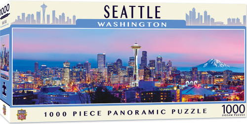 Masterpieces 1000 Piece Jigsaw Puzzle for Adults, Family, Or Kids - Seattle Panoramic - 13"x39"