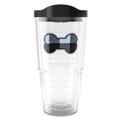 Tervis Plaid Bone Made in USA Double Walled Insulated Tumbler Travel Cup Keeps Drinks Cold & Hot, 24oz, Classic