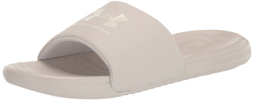 Under Armour Men's Ansa Fixed Strap Slide Sandal, (109) Fog/Fog/Ivory, 10