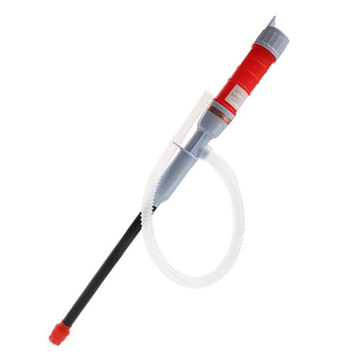 Electric Siphon Pump, Hand Fuel Transfer Pump Battery Powered, Gas/Oil/Fuel/Gasoline/Water/Liquid Transfer Siphon Pump (Red)