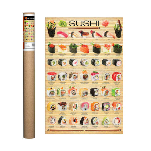 EuroGraphics Sushi Poster, 36 x 24 inch