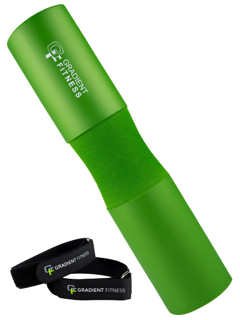 Gradient Fitness Barbell Pad | Hip Thrust Pad, Squat Pad, Barbell Pad for Hip Thrust, Squat Bar Pad for Olympic or Standard Bars, Hip Thrust Pad for Barbell (Green)