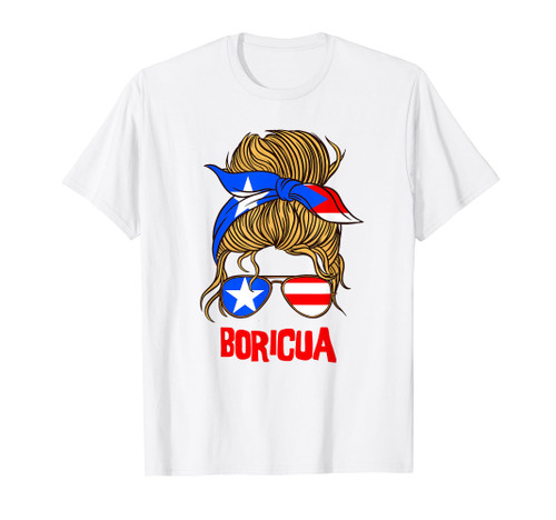 Boricua For Girl Puerto Rican Flag for Women Puerto Rico T-Shirt Boricua For Girl Puerto Rican Flag for Women Puerto Rico T-Shirt
