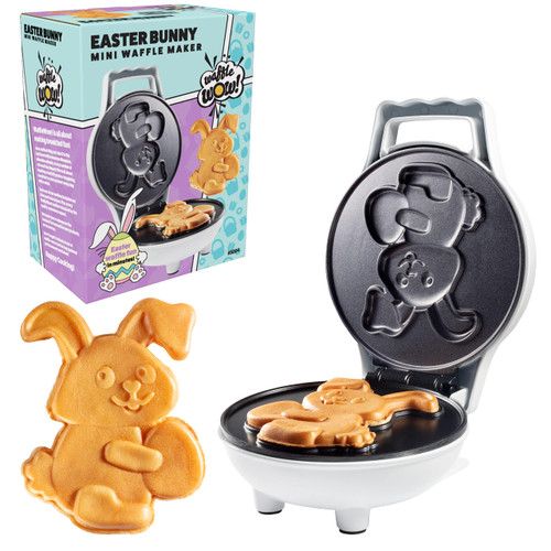 Easter Bunny Mini Waffle Maker - Make Holiday Breakfast Special for Kids & Adults w Cute Bunny Waffles or Pancakes- Individual 4 Inch Waffler Iron, Fun Easter Basket Stuffer or Egg Hunt Surprise Gift Easter Bunny Mini Waffle Maker - Make Holiday Breakfast Special for Kids & Adults w Cute Bunny Waffles or Pancakes- Individual 4 Inch Waffler Iron, Fun Easter Basket Stuffer or Egg Hunt Surprise Gift