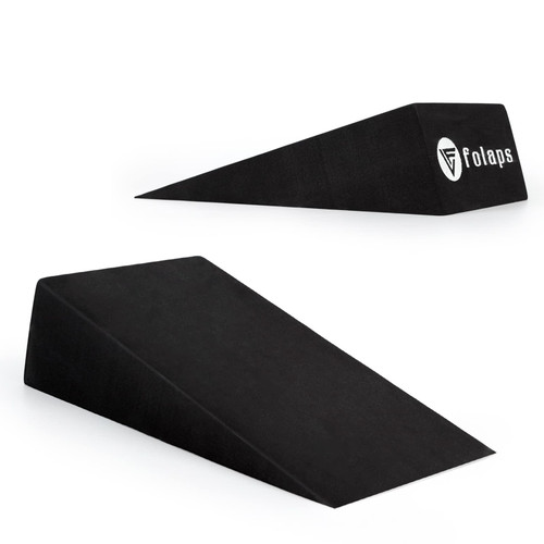 Squat Wedge Block - Slant Board for Squats Heel Elevated Calf Raise Block Yoga Foam Wedge Boost Strength Performance