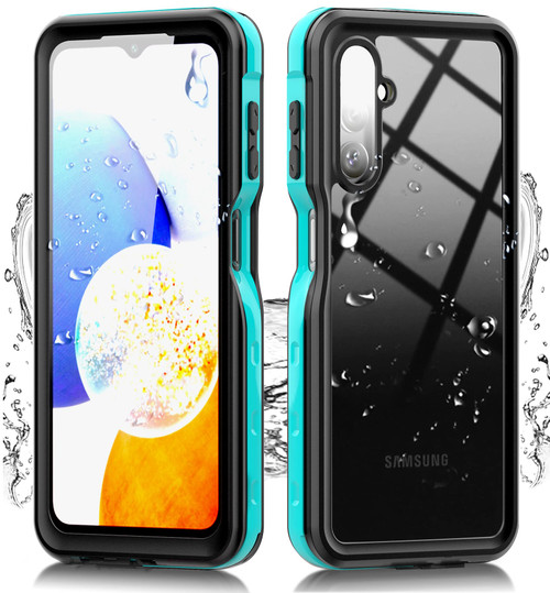 Hllhunkhe for Samsung Galaxy A14 5G Waterproof Case with Built-in Screen Protector - Rugged Full Body Underwater Dustproof Shockproof Drop Proof Protective Cover for Samsung Galaxy A14 5G - Teal