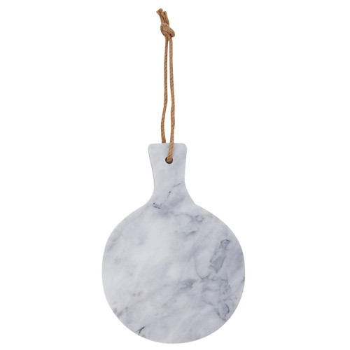 Marble Cutting Board with Handle Marble Chopping Boards for Kitchen Marble Charcuterie Board (white)