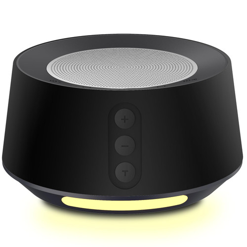 Fitniv White Noise Machine with Adjustable Baby Night Light for Sleeping, 14 High Fidelity Sleep Machine Soundtracks, Timer and Memory Feature, Plug in, Sound Machine for Baby, Adults Black