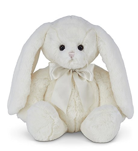 Bearington Hops White Plush Stuffed Animal Bunny Rabbit 14"